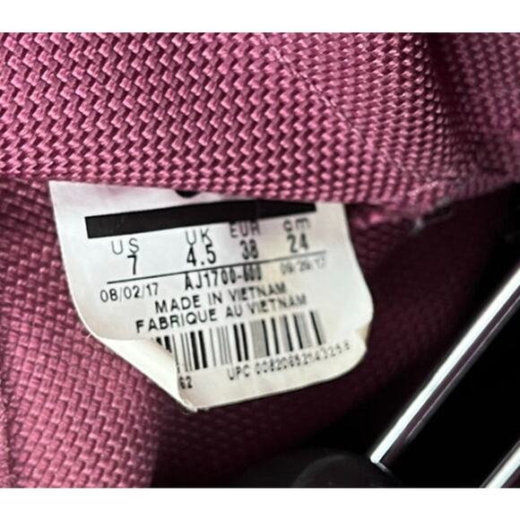 Nike SF Air Force 1 Vintage Wine Womens Sneaker Shoes Size 7 AJ1700-600 - Picture 6 of 6